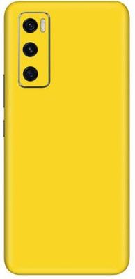 Vcare GadGets Vivo V20 SE Mobile Skin(Yellow Matte)