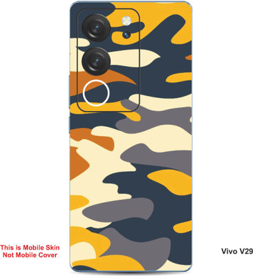 VYBE The Smart Choice Vivo V29 Camouflage Embossed Mobile Skin(Egg White 7)