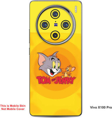 VYBE The Smart Choice Vivo X100 Pro Tom & Jerry Embossed Mobile Skin(Carrot Orange B16)