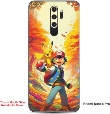VYBE The Smart Choice Redmi Note 8 Pro Pokemon Embossed Mobile Skin(Oasis A1)
