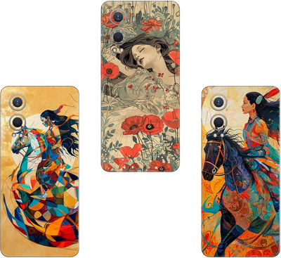 SKINADDA SAMSUNG GALAXY M14 4G COMBO(PACK OF 3)Camera&Back Protector Premium Vinyl Mobile Skin(Multicolor)