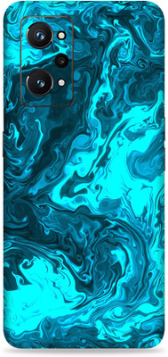 WeCre8 Skin's Realme GT Neo 3T 5G Mobile Skin(Light Blue Lava Multicolor Mobile Skin With Cleaning Wipe)