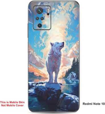 VYBE The Smart Choice Redmi Note 10 Wolves Embossed Mobile Skin(Jordy Blue 19)