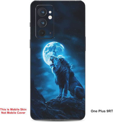 VYBE The Smart Choice One Plus 9RT Lion Embossed Mobile Skin(Water Blue 28)