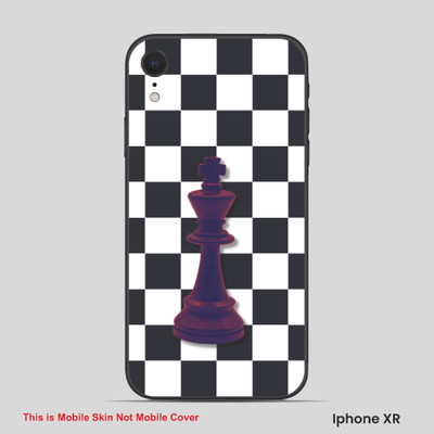 VYBE The Smart Choice iPhone XR Pattern Mobile Skin(White,Charcoal Purple 3)