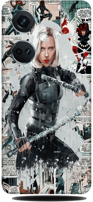 SkinoMania OnePlus Nord CE 3 5G Mobile Skin(Black Widow Comic Multicolor Mobile Skin)