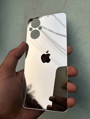 MOKPLZ OPPO F21 PRO 5G MOBILE SKIN MIRROR BACK PANNEL ACRYLIC SHEET Mobile Skin(Silver)