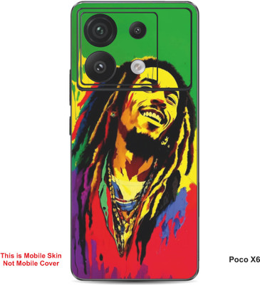 VYBE The Smart Choice Poco X6 Abstract Embossed Mobile Skin(Amaranth 1)