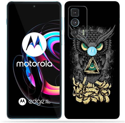 OggyBaba OggyBaba Moto Edge 20 pro Mobile Skin(Black Angry Owl)