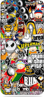 SkinoMania K50i Mobile Skin(Multicolor Sticker Bombing)