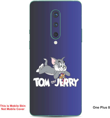 VYBE The Smart Choice One Plus 8 Tom & Jerry Embossed Mobile Skin(Mulled Wine 17)
