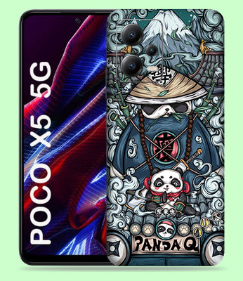 WeCre8 Skin's Xiaomi Poco X5 5G Mobile Skin(Ninja Panda Multicolor Mobile Skin)