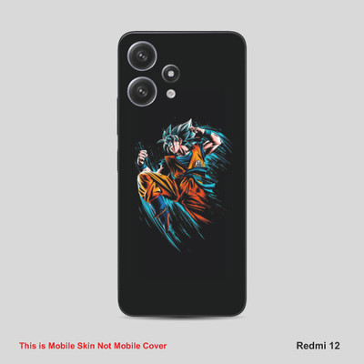 VYBE The Smart Choice Redmi 12 Goku Mobile Skin Mobile Skin(Picton Blue A17)