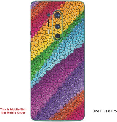 VYBE The Smart Choice One Plus 8 Pro Art Embossed Mobile Skin(Ebony Clay A3)