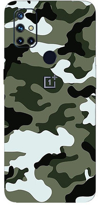 TJ CREATION OnePlus Nord N10 5G Mobile Skin(Ultra Super Camouflage Winter Skin With High Matte Finish.)