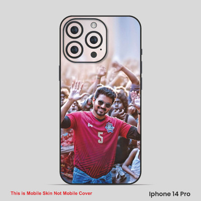 VYBE The Smart Choice iPhone 14 Pro Vijay Thalapathy Mobile Skin(Deep Carmine 10)