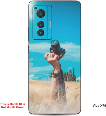 VYBE The Smart Choice Vivo X70 Naturel Mobile Skin(Macaw Blue 12)