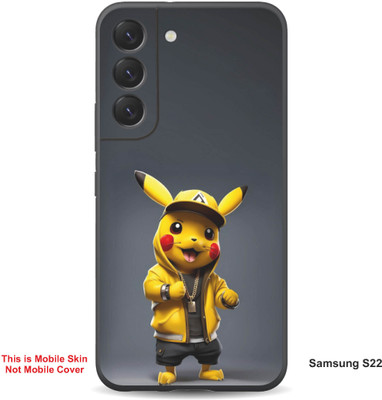 VYBE The Smart Choice Samsung S22 Pokemon Embossed Mobile Skin(Banana Yellow 8)