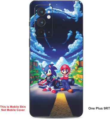 VYBE The Smart Choice One Plus 9RT Sonic & Super Mario Embossed Mobile Skin(Blueberry 22)
