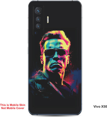 VYBE The Smart Choice Vivo X50 Art Embossed Mobile Skin(Multi Color 8)