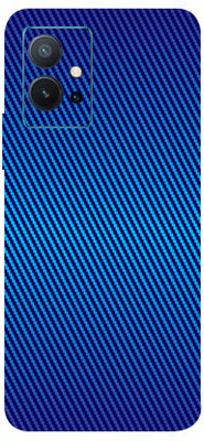 AsSkin Vivo T1 5g, vivo t1 5g, vivo Mobile Skin(Ultra Super Blue Carbon Fiber With High Matte Finish .Skin..)