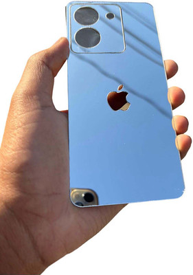 TWUAOP VIVO Y200 PRO 5G MOBILE SKIN ACRYLIC SHEET MIRROR BACK PANNEL APPLE Mobile Skin(Silver)
