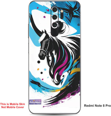 VYBE The Smart Choice Redmi Note 8 Pro Horse Embossed Mobile Skin(Concord 14)