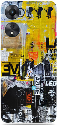 SkinoMania OPPO A78 5G Mobile Skin(Multicolor Abstract-Azure)