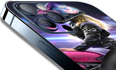 FCS Huawei Mate 40 Pro 4G Printed Back skin Mobile Skin(Girl With Bike)