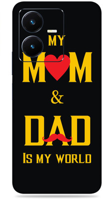 SkinoMania Vivo Y22 Mobile Skin(Multicolor My Mom And Is My World)