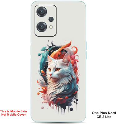 VYBE The Smart Choice One Plus Nord CE 2 Lite Cat Embossed Mobile Skin(Silver Chalice 39)
