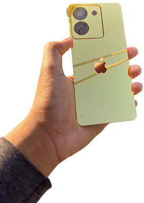 TWUAOP VIVO Y300 PLUS 5G MOBILE SKIN BACK PANNEL ACRYLIC SHEET Mobile Skin(Gold)
