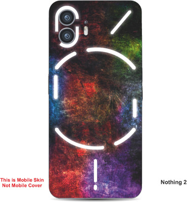 VYBE The Smart Choice Nothing 2 Abstract Embossed Mobile Skin(Olive green 1)