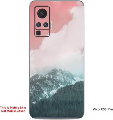 VYBE The Smart Choice Vivo X50 Pro Naturel Mobile Skin(Faded Pink, Cascade 9)