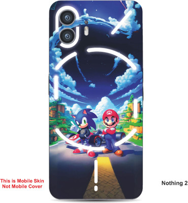 VYBE The Smart Choice Nothing 2 Sonic & Super Mario Embossed Mobile Skin(Blueberry A2)