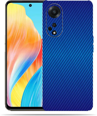 TJ CREATION Oppo f23 5g Mobile Skin(Ultra Blue carbon Fiber Skin With High Matte Finish.)