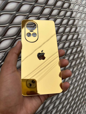 TWUAOP OPPO RENO 10 PRO 5G MOBILE SKIN MIRROR BACK PANNEL ACRYLIC SHEEL Mobile Skin(Gold)