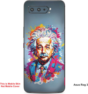 VYBE The Smart Choice Asus Rog 3 Art Embossed Mobile Skin(Cadet Grey 1)