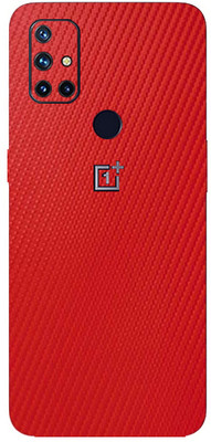 TJ CREATION OnePlus Nord N10 5G Mobile Skin(Ultra Super Red Carbon Fiber Skin With High Matte Finish.)