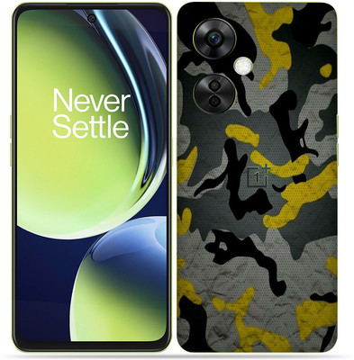 Skinex Oneplus Nord CE 3 Lite 5g, Camo Yellow Mobile Skin(Multicolor Mobile Skin With camera protector (Back + Camera + Side))