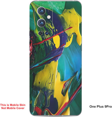 VYBE The Smart Choice One Plus 9 Pro Art Embossed Mobile Skin(Lightning Yellow A5)