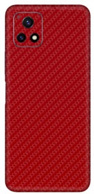 Vcare GadGets Fiber Carbon Red vivo Y72 5G Mobile Skin(Fiber Carbon Red)