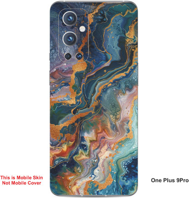 VYBE The Smart Choice One Plus 9 Pro Art Embossed Mobile Skin(Cadet Grey A5)
