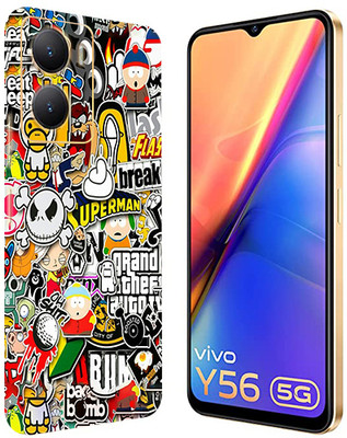 TJ CREATION VIVO Y56 Mobile Skin(Ultra Super Sticker Bombing Skin With High Matte Finish.)