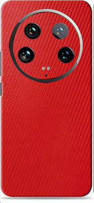 SkinoMania Xiaomi 14 Ultra 5G Premium Vinyl Mobile Skin (Multicolor) Mobile Skin(red carbon fiber)