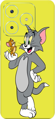 SkinoMania Realme Narzo N63 5G Mobile Skin(Tom And Jerry Standing Multicolor Mobile Skin)