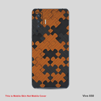 VYBE The Smart Choice Vivo X50 Pattern Mobile Skin Mobile Skin(Multi ColourCH22)