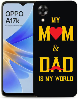 WeCre8 Skin's Oppo A17K Mobile Skin(My Mom&Dad Is My World Multicolor Mobile Skin With Cleaning Wipe)