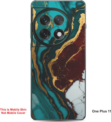 VYBE The Smart Choice One Plus 11 Abstract Embossed Mobile Skin(English Walnut A11)