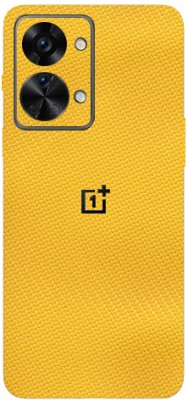 BugguSkin Oneplus Nord 2T (5g) Mobile Skin(Ultra Super Yellow Carbon Fibre With High Matte Finish.)